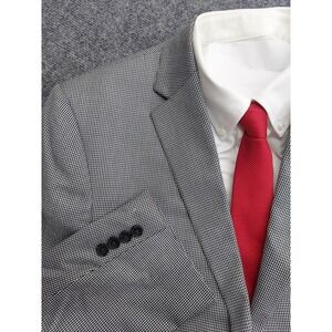 Lauren Ralph Lauren Blazer Jacket 44 Regular Gray Herringbone 2 Button Sportcoat